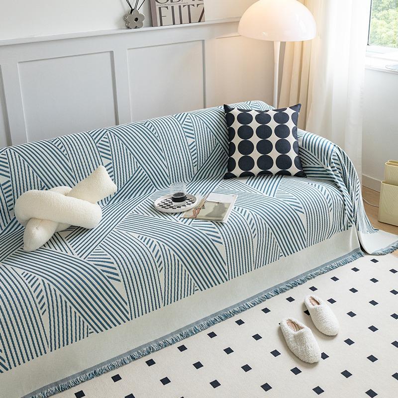 

INS стильный чехол для дивана, полотенце, простой, современный, против царапин, универсальный двухсторонний чехол для четырех сезонов, универсальный чехол для дивана 180*130