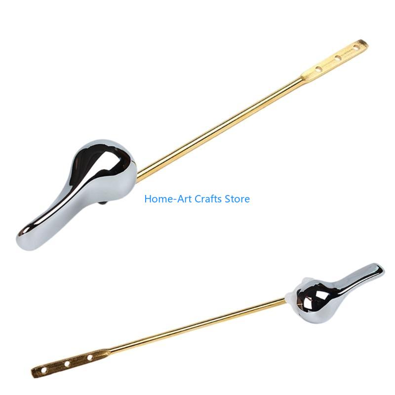 Y3NA Tanks Flush Lever Replacement Front Mount Handle Stainless Steels Toilet Flush Handle Trip Lever Easy to Install
