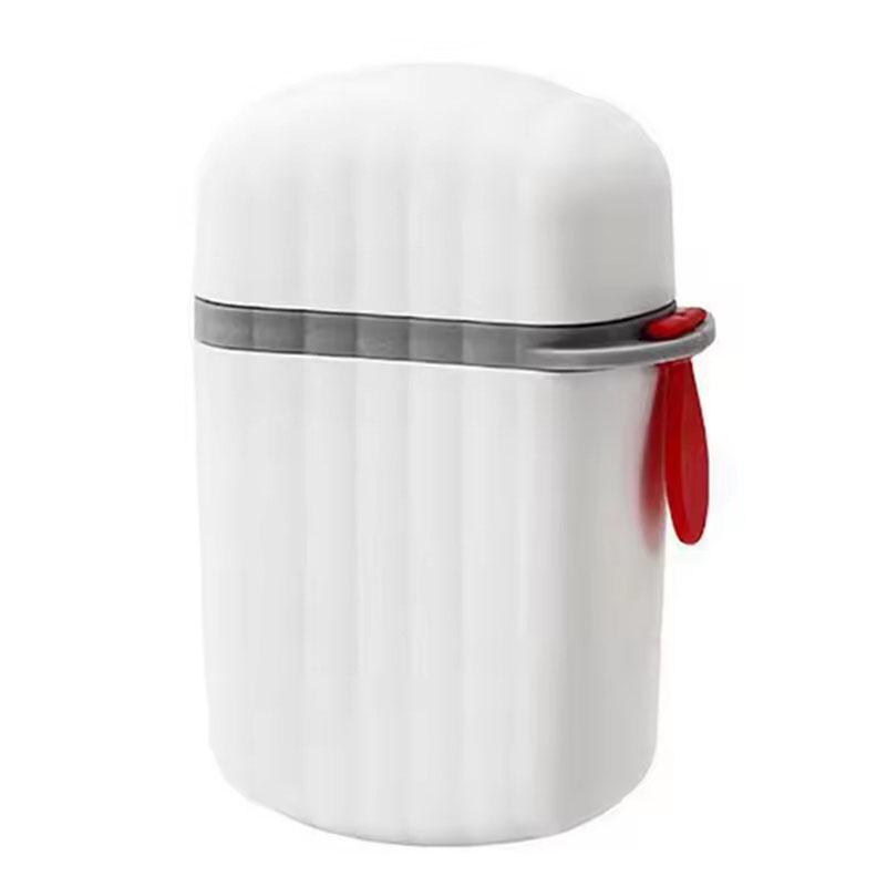 

Portable Travel Soap Case - Plastic Dish Tray with Drain Soap Holder for On-the-Go with Cover белый