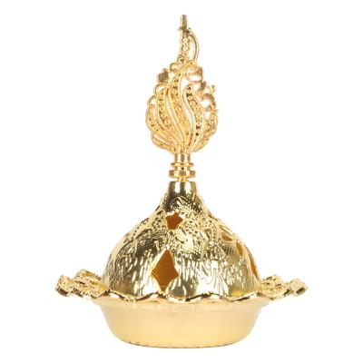 2 Set Incense Burner Electroplated Zinc Alloy Vintage Incense Burner Holder for Home Decoration Ornament