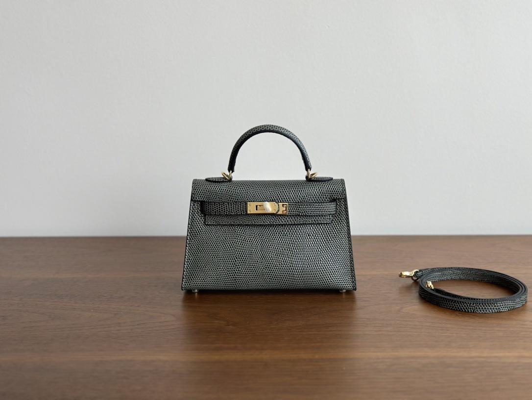 

19см Мини-тоут из коровьей кожи Повседневная простая однотонная кожаная сумка-органайзер Женская сумка 19cm серый