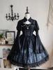 Gothic Lolita JSK Lolita Jumper Skirt with and Lace Up Sickly Princess Mori Princess Idol Size M [XHSUKADO] 2-Piece Cape, Ribbon, Dress, Women's