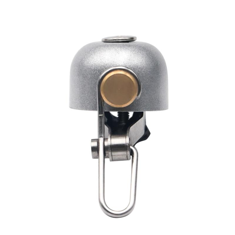 Bicycle Bell Clear Loud Sound Stainless Steel MTB Road Bike Safety Alarm Bell Cycling Handlebar Horn With Mounting Lock Plates