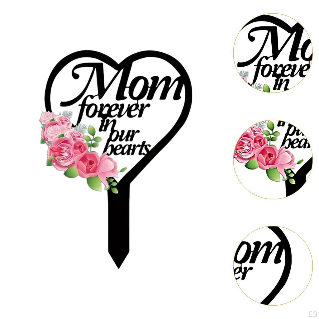 2D Acrylic Garden Stake for Easy Placement In Yard and Fence