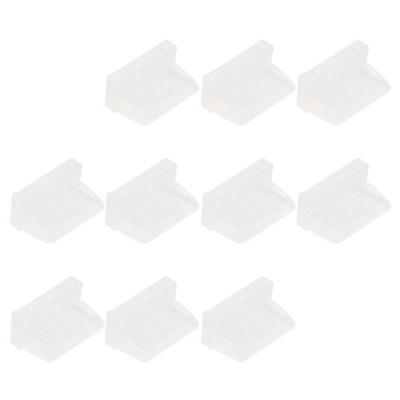 10pcs USB Port Cover Flexible USB Interfaces Dustproof Cap Silicone Protectors for Electronic Devices Dust Plugs