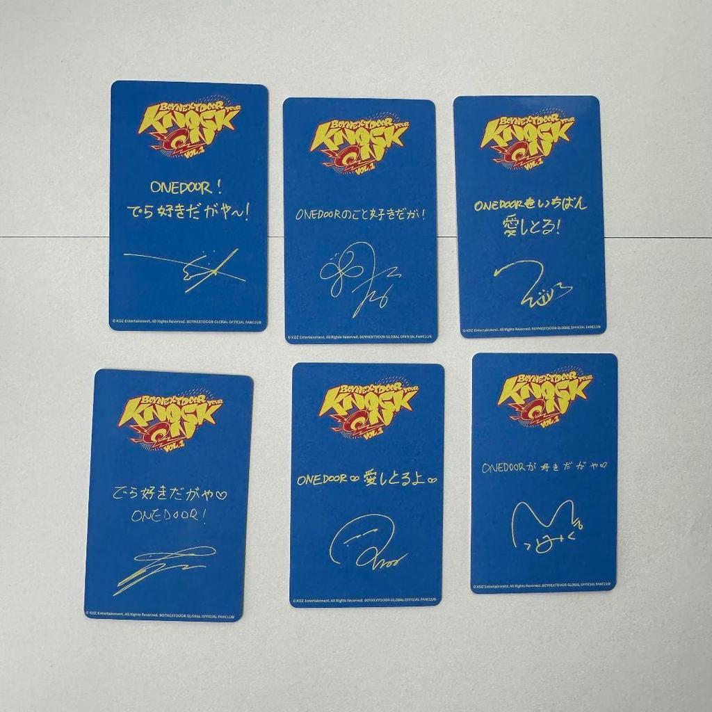 [USED] BOYNEXTDOOR Aichi Venue Limited Trading Cards (6 Pieces)