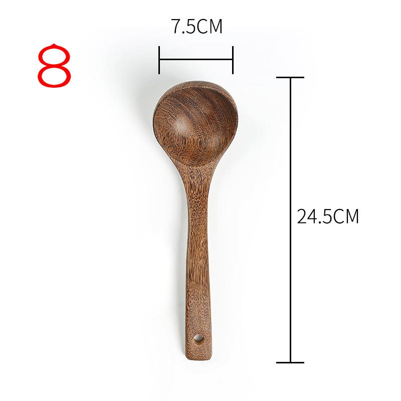 Wooden Spatula Kitchen Nonstick Dedicated Wooden Kitchenware Heat Resistant Wooden Cooking Shovel Spoon