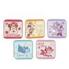 Marushin Mini Towels, 5-Piece Set, Minnie Mouse Frill Style, Character Design, Perfect for Preschool, Kindergarten, and Elementary School, Perfect for