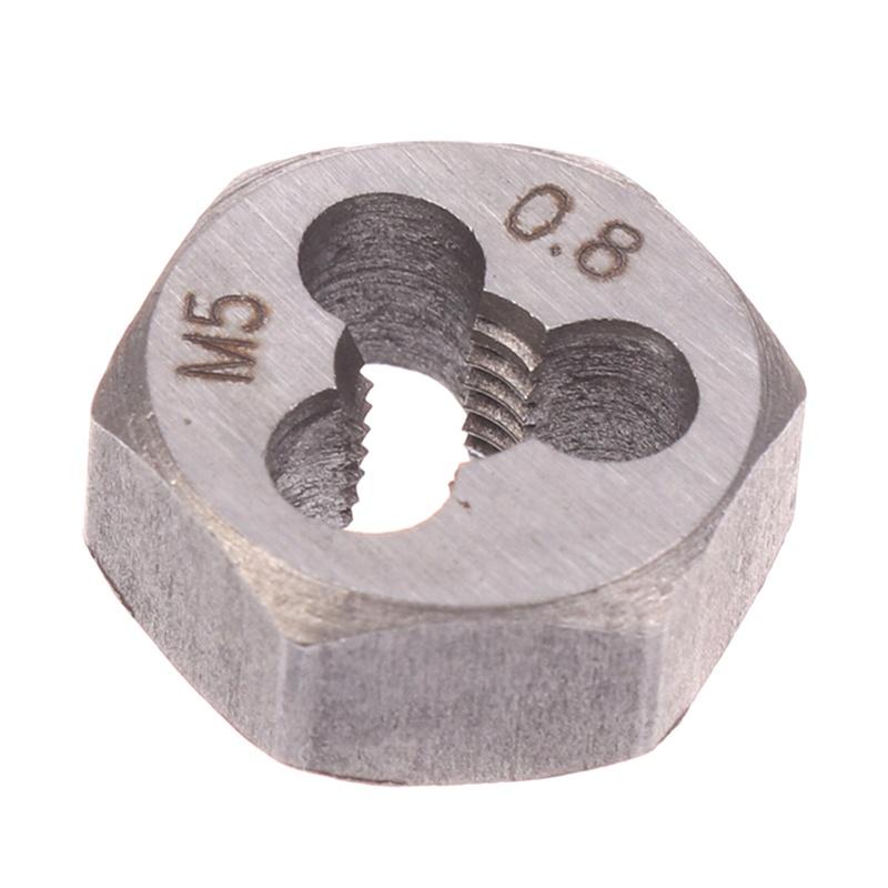 

Metric Thread Hexagon Die Hex Cutting Threads Screw Hexagonal Dies M3*0.5 M4*0.7 M5*0.8 M6*1.0 Hand Thread Dies M5