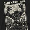 Black Panther Herren Linolschnitt T-Shirt