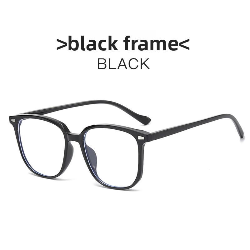 

Retro Square Eyeglasses With Blue Light Blocking For Men And Women чёрный