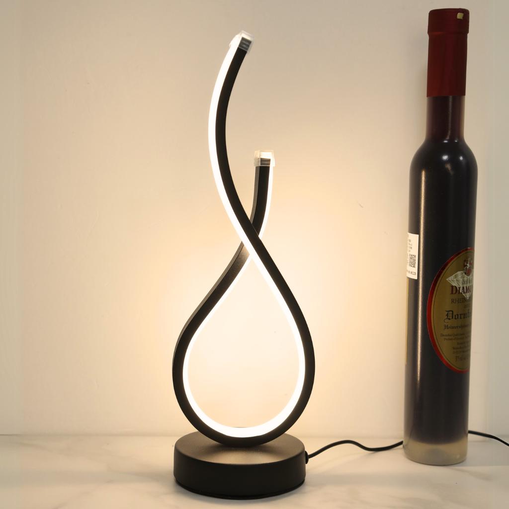 Nordic modern bedroom bedside lamp, innovative European style desk lamp, USB desk lamp, tri color desk lamp, bar atmosphere lamp