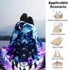 1pc Wolf Dreamcatcher Throw Blanket Soft Flannel, Cozy All Season Polyester Perfect for Home, Office