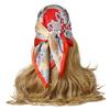 Korean Versatile Bag Head Scarf Retro Desert Small Square Scarf Silk Scarf Women's Matching Shirt Sunscreen Scarf Headband Summer