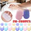 10 Boxes 200 Sheets Soap Paper Sheets Portable Disposable Travel Scented Bath Slice Sheet Foaming Paper Soap Confetti Slide