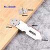 Stainless Steel 4-Inch Lockable Cabinet/Drawer Latch with Thickened Buckle