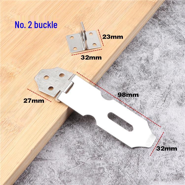 Stainless Steel 4-Inch Lockable Cabinet/Drawer Latch with Thickened Buckle