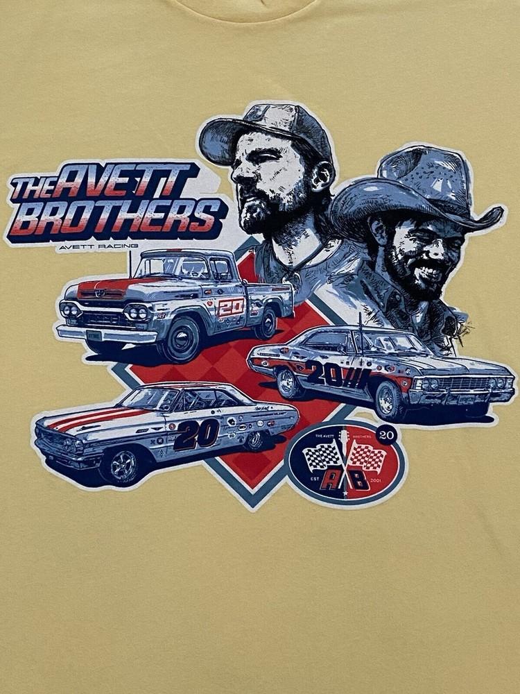 Rare The Avett Brothers Avett Racing Short Sleeve Yellow All Size Shirt OM832 Unisex T-Shirt XXXL