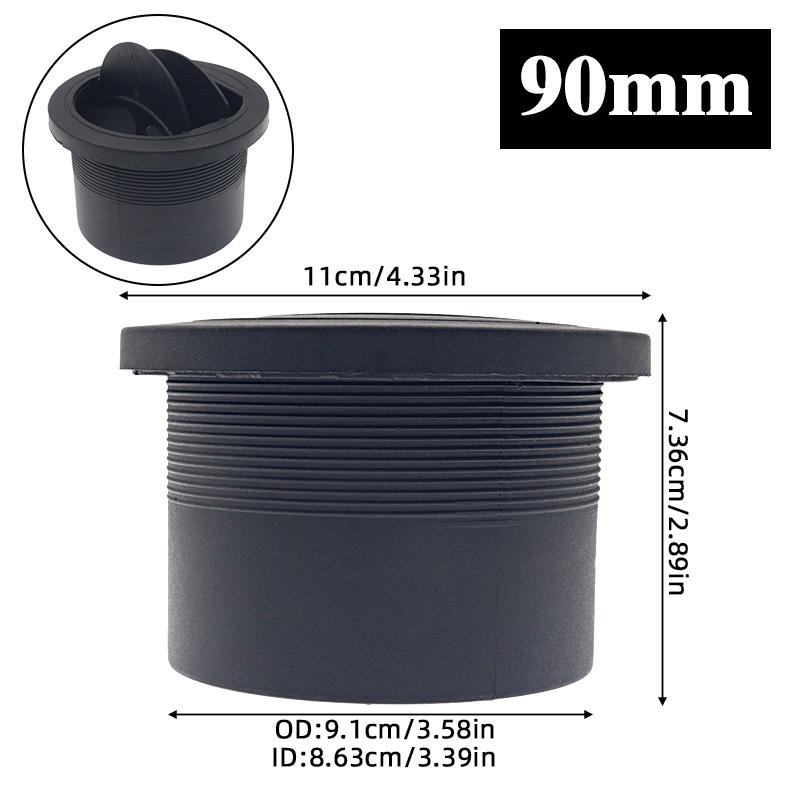 42/60/75/90mm Parking Diesel Heater Warm Air Vent Duct Pipe Outlet Rotatable Exhaust Joiner Connectorr For Car Truck VAN Camper
