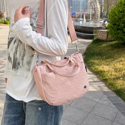 Spring And Summer Versatile Waterproof Nylon Crossbody Shoulder Cloth Bag Girls Casual Large-Capacity Commuter Dumpling Bag