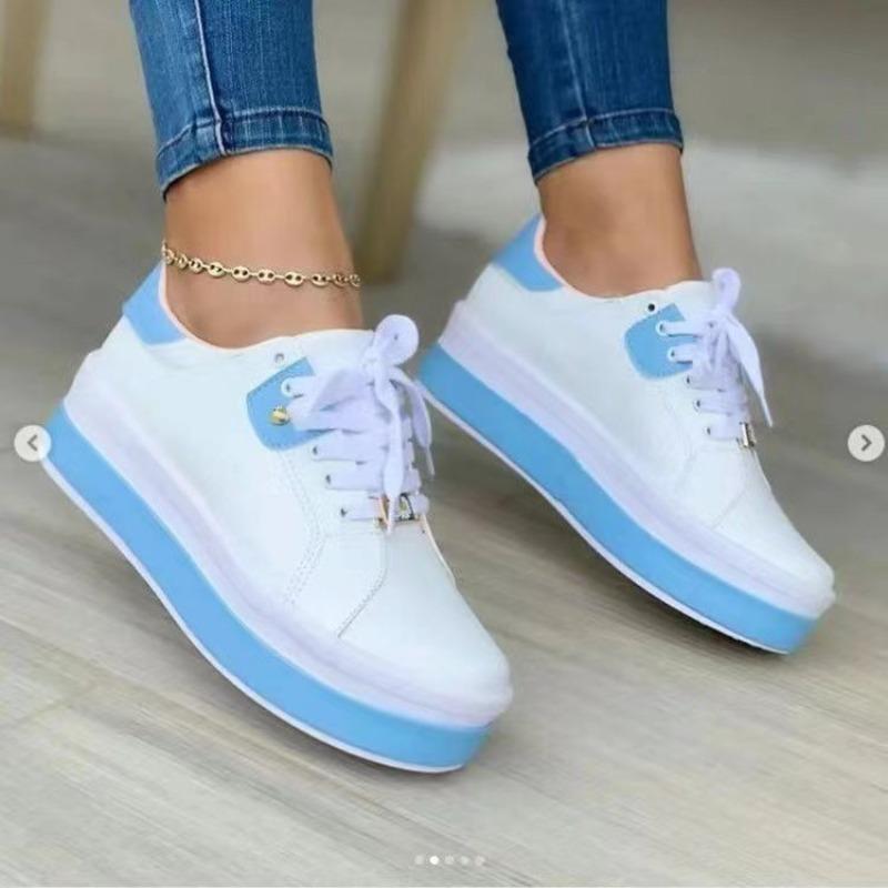 Fashion Women Platform Sneakers Trend White Shoes for Women 2025 New Sunflower Decoration Vulcanized Shoes Zapatillas Plataforma Mujer