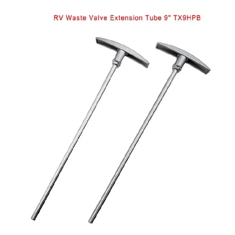 9inch Waste Valves Handle Extension Tube Rod With Handle Sewer Car Campers Waste Valves Replacement Extension Rod