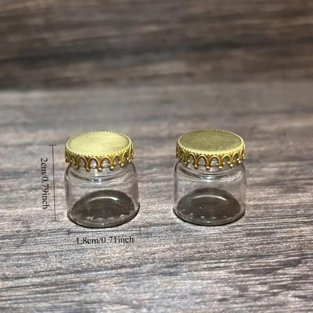 10pcs DIY Glass Jar Mini Miniature Figurines Cute Glass Bottle  Craft Supplies