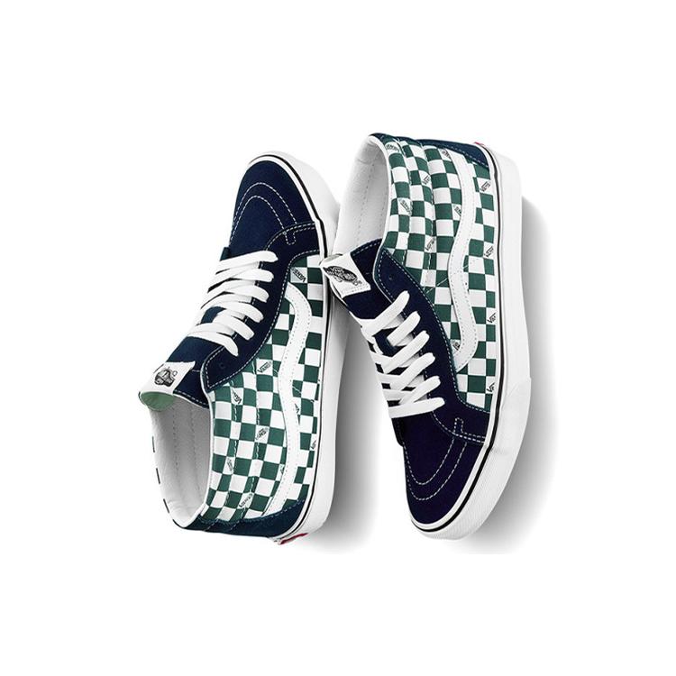 Vans Sk8 mid Checkerboard Green/White