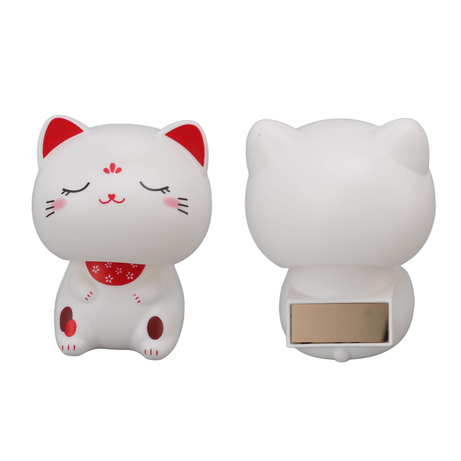 

Милый кот, украшение на солнечной батарее, индукционный пластиковый кивающий кот для ресторанов, приборная панель автомобиля Type 2