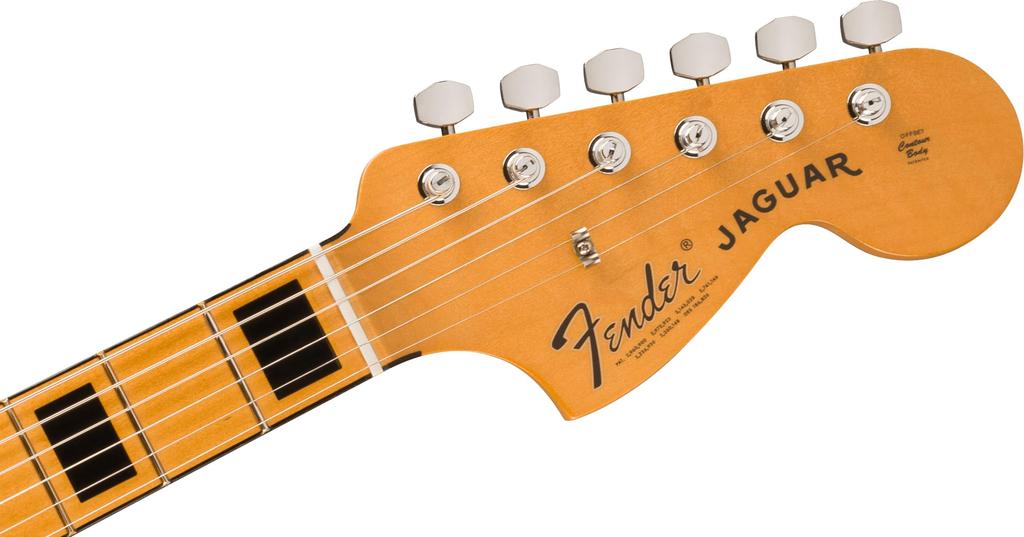 Fender Mexican Electric Guitar II Maple Black with Soft Case Vintera® '70s Jaguar®, Fingerboard,