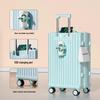 Women's High-Value Sturdy 20/24-Inch Mother-Child Trolley Case with Combination Lock for Travel