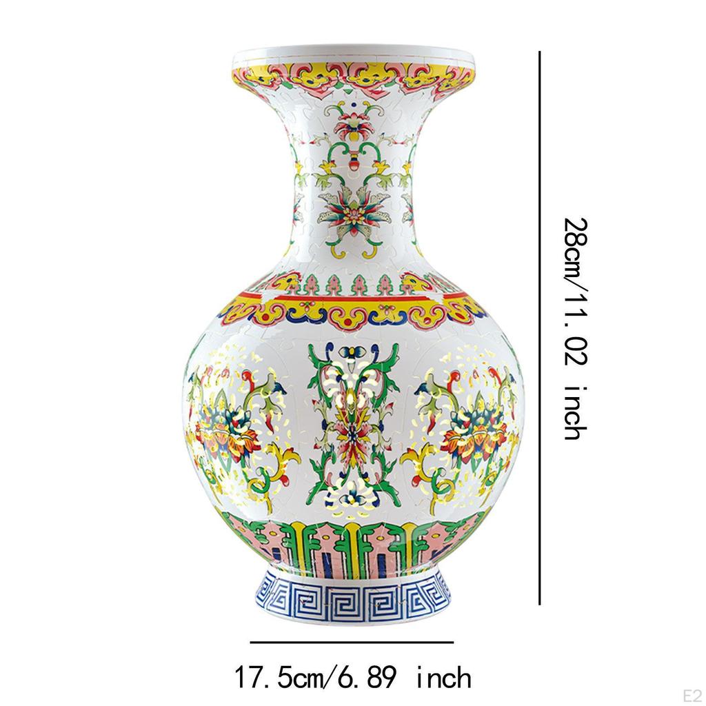 DIY 3D Puzzle Flower Vase Arrangements Home Decoration Floral Container Desktop Ornament for