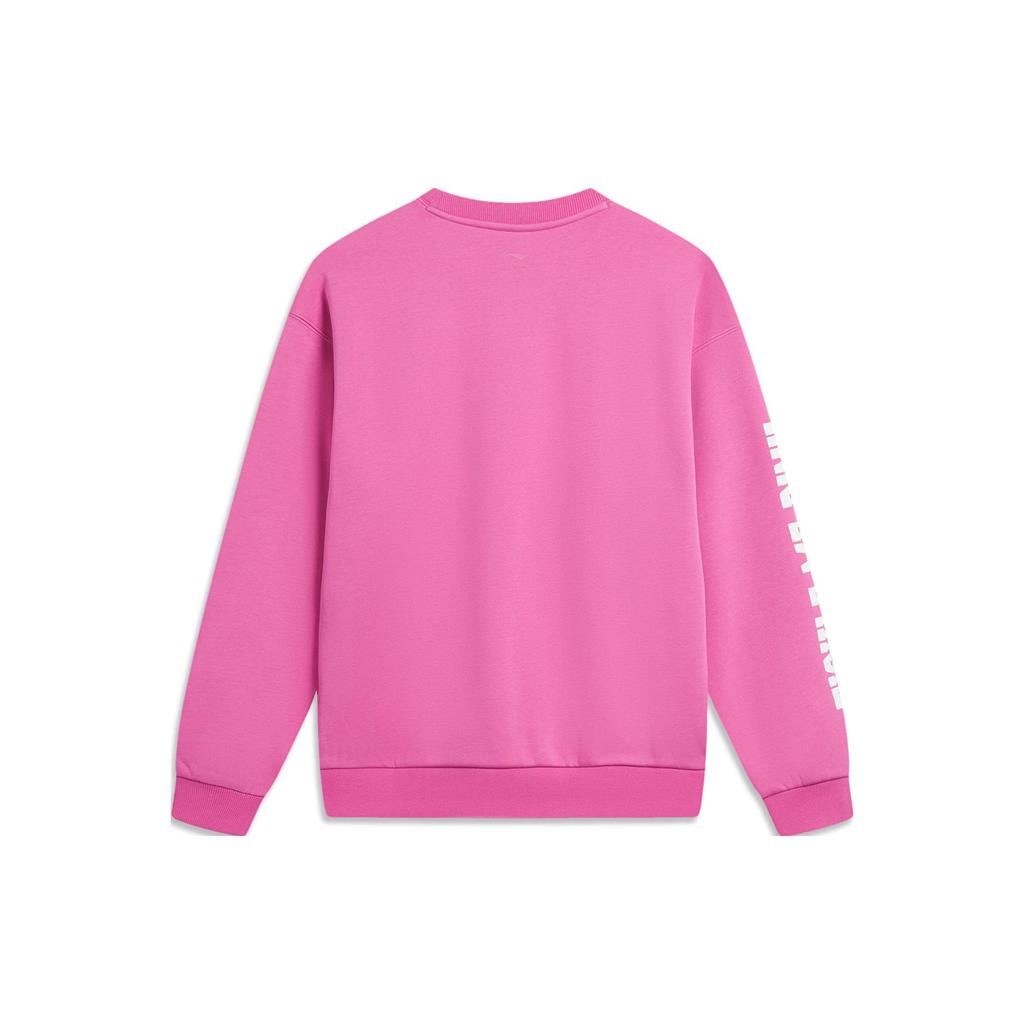 Li Ning Sweatshirt Unisex Rose Purple AWDTE49-3
