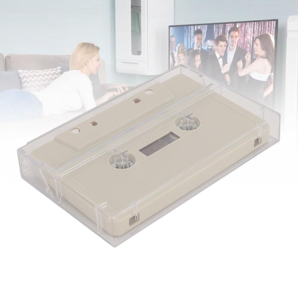 Blank Cassette Tape 45 Minute Premium Sound Empty Cassette Tape with Clear Case for Sound Music Recording