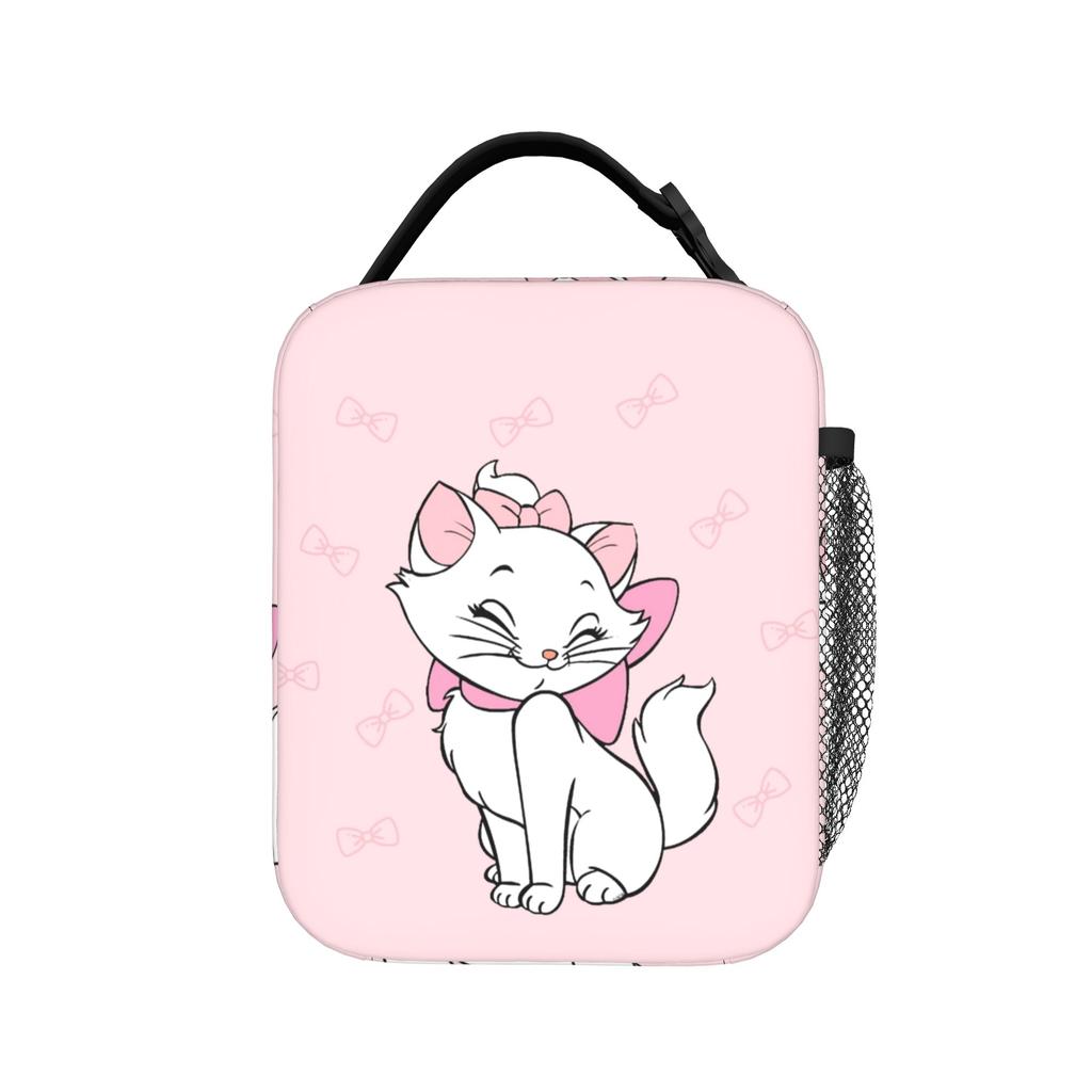 Maries Cat Insulated Lunch Bags Thermal Bag Reusable,Lunch Container Leakproof Lunch Box Tote Bento Pouch Office Picnic