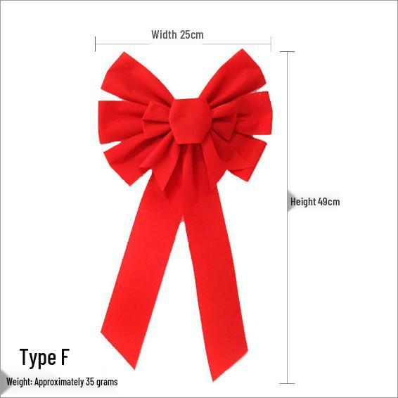 Red Velvet Christmas Bow DIY Gift Box & Tree Decoration