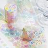 Colored Ink Wash Pattern Speckled Decorative Die-cutting Tape DIY Scrapbook Decoration Album Envelope Diary Marking Stationery