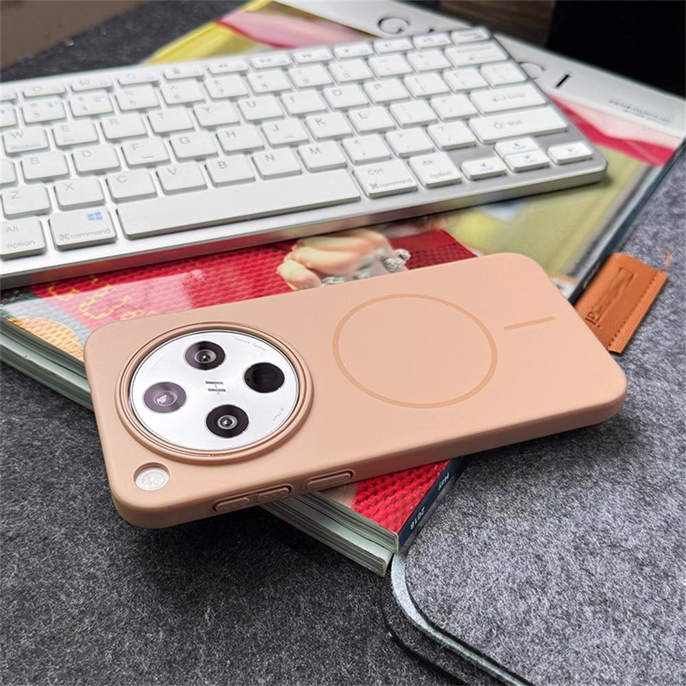 Slim Magnetic Wireless Charge Solid Color Cover For OPPO Find X7 Ultra X8 X8S Plus Case For OPPO Find X8Pro Hard PC Phone Case