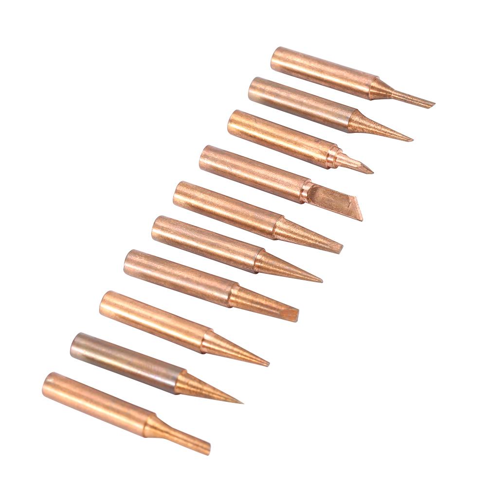 

10pcs free Copper 900M T Iron Solder Tip For 936,937,938,969,8586 Soldering Stations