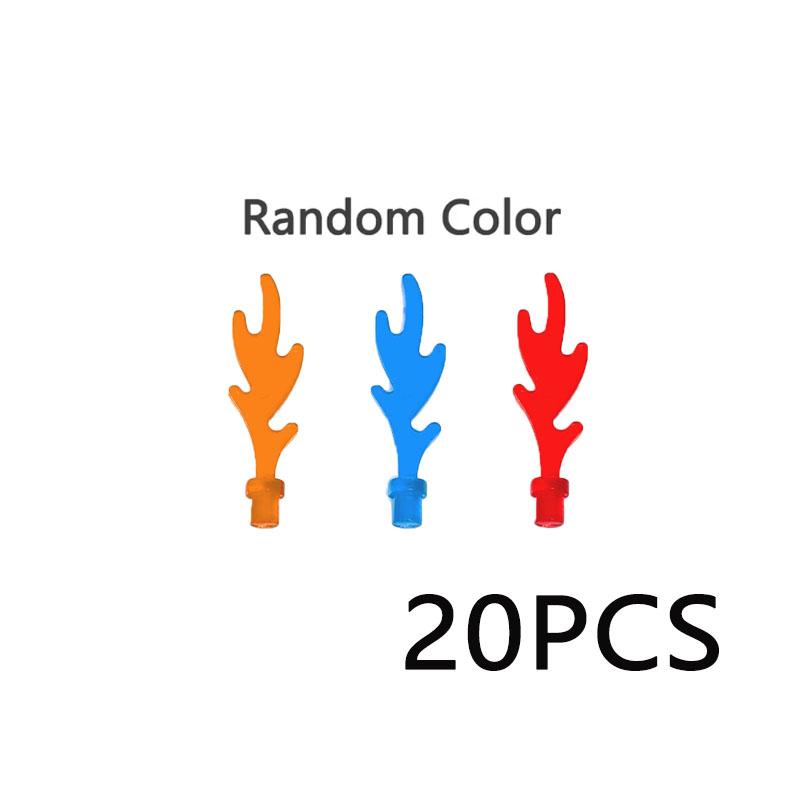 MOC Building Blocks Bonfire Flame Medieval Wine Bottle Accessories Set Candlestick Model Mini Brick Compatible Toy Gift DIY X019