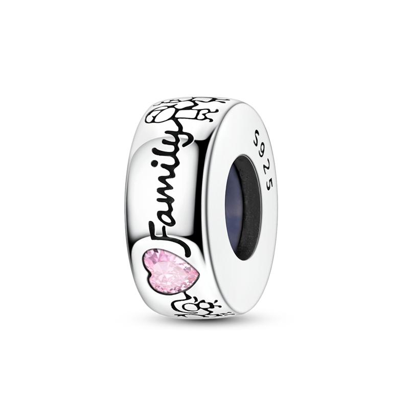 New 925 Silver Circular Heart Shape Friendly Embrace Pray Charms Beads For Women Fit Bracelet DIY Jewelry Gift