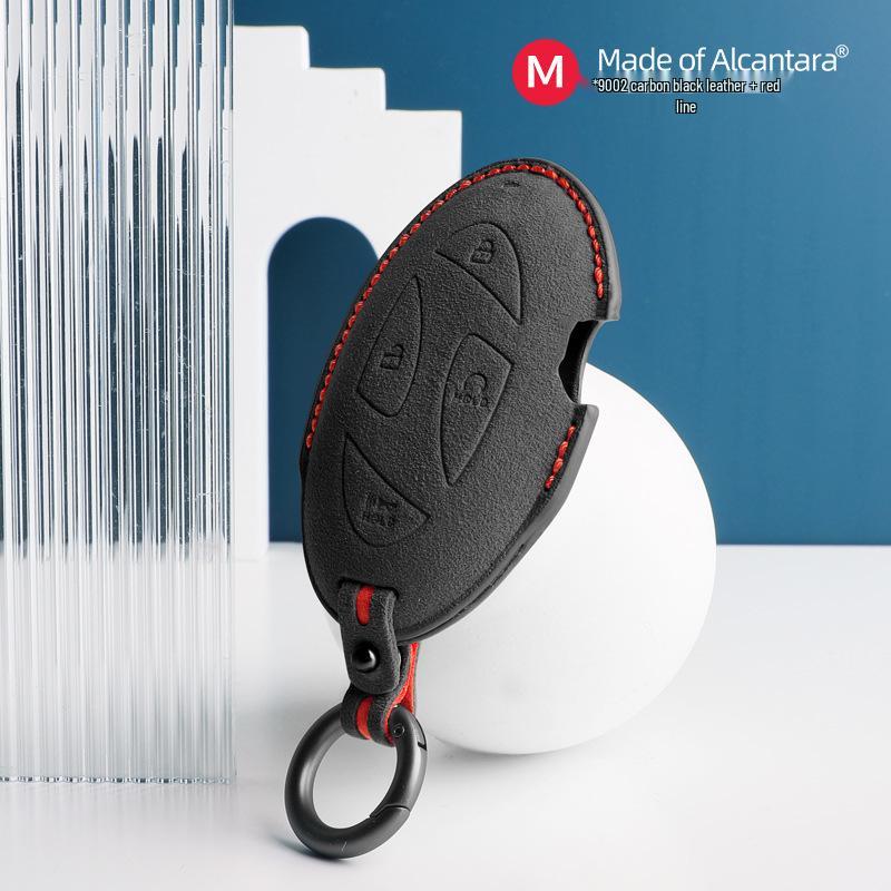 Hyundai Korea 3D Alcantara Suede Key Cover - Car Remote Pouch
