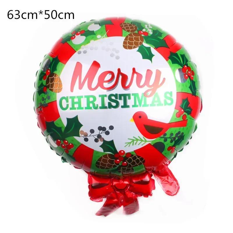 Große Weihnachtsballons Weihnachtsmann Schneemann Elch Strumpf Folienballon Weihnachtsdekorationen für Zuhause Navidad Neu