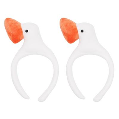 Livingda Enten-Stirnband 2er-Set, weiß, 1 Set