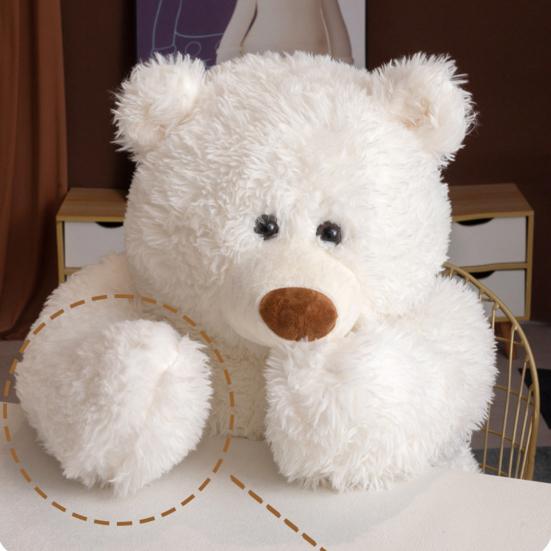 Large Cuddly Animal Stuffed Mother Baby Polar Bear Elephant Plush Toy Huggable Sleep Companion Gift for Kids Birthdays Home Decor