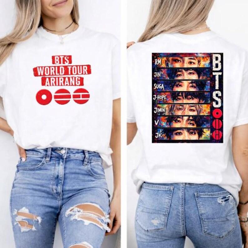 Bts World Tour 2026 Shirt Arirang Concert Tshirt, Army Fan Gift, Bangtan Comeback, Merch, Army Kpop, Kpop Fan Gift Tee