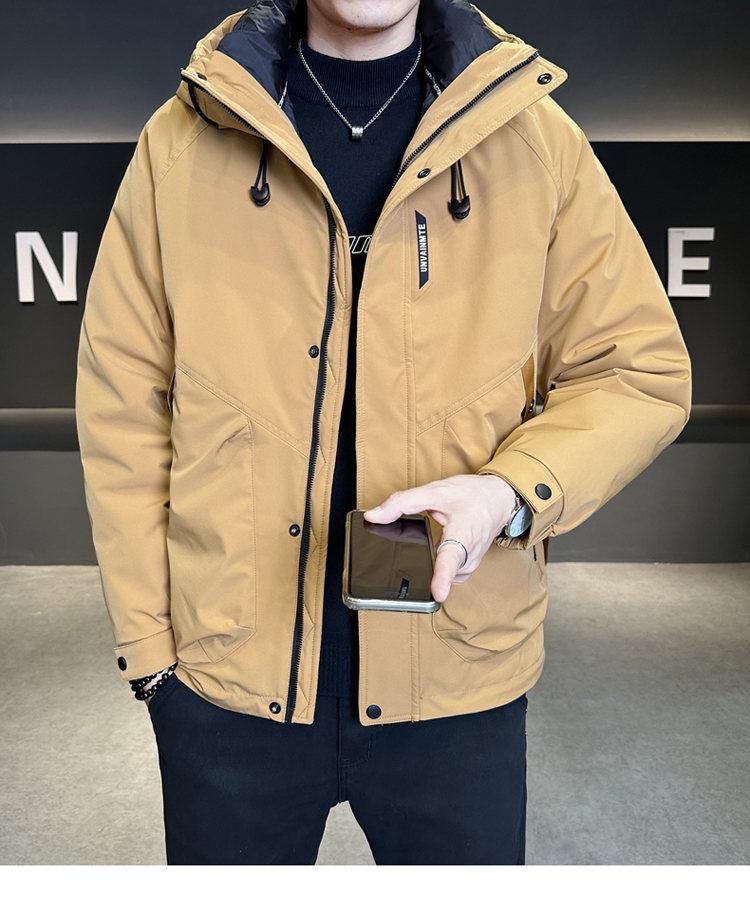 

Three-in-One Men s Winter Hooded Down Jacket with Removable Inner Liner - 2025 Fashion Collection XXL жовтий