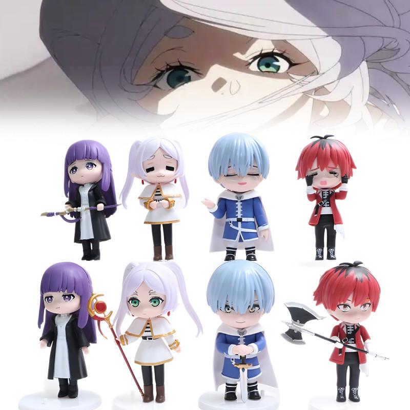 8pcs Beyond Frieren Journeys End Fern Stark Action Figure Anime Doll Display