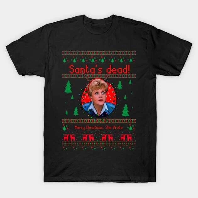 Jessica Fletcher is on the Christmas Case! Murder She Wrote Made in Australia T- 2XL