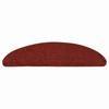 Self Adhesive Stair Treads 10 pcs 56 x 17 x 3 cm Burgundy Red Semi Round